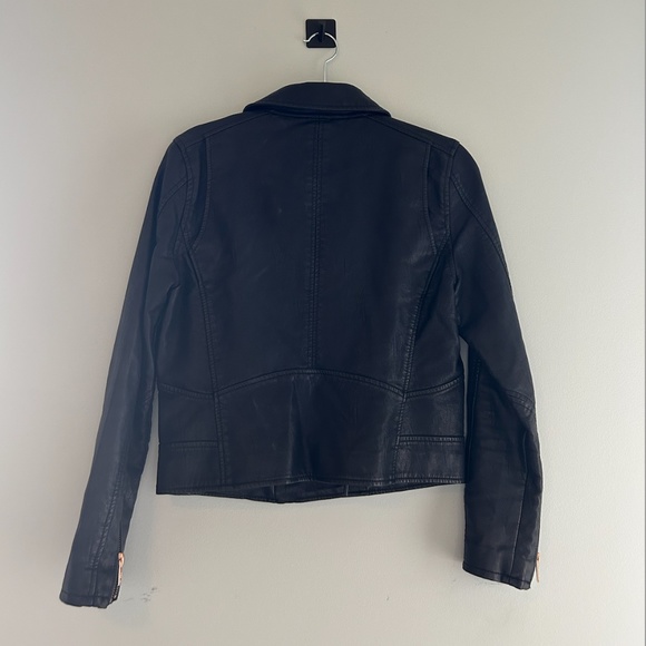 NEW Blank NYC Leather Cropped Moto Jacket - Picture 7 of 8